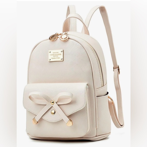 I IHAYNER Other - I IHAYNER, NWOT - Bowknot Mini Backpack in Beige